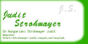 judit strohmayer business card